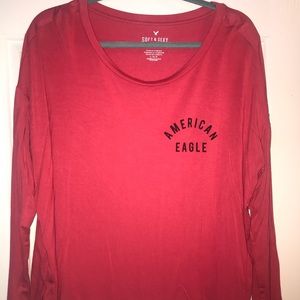 NWOT American Eagle Hot Pink Shirt